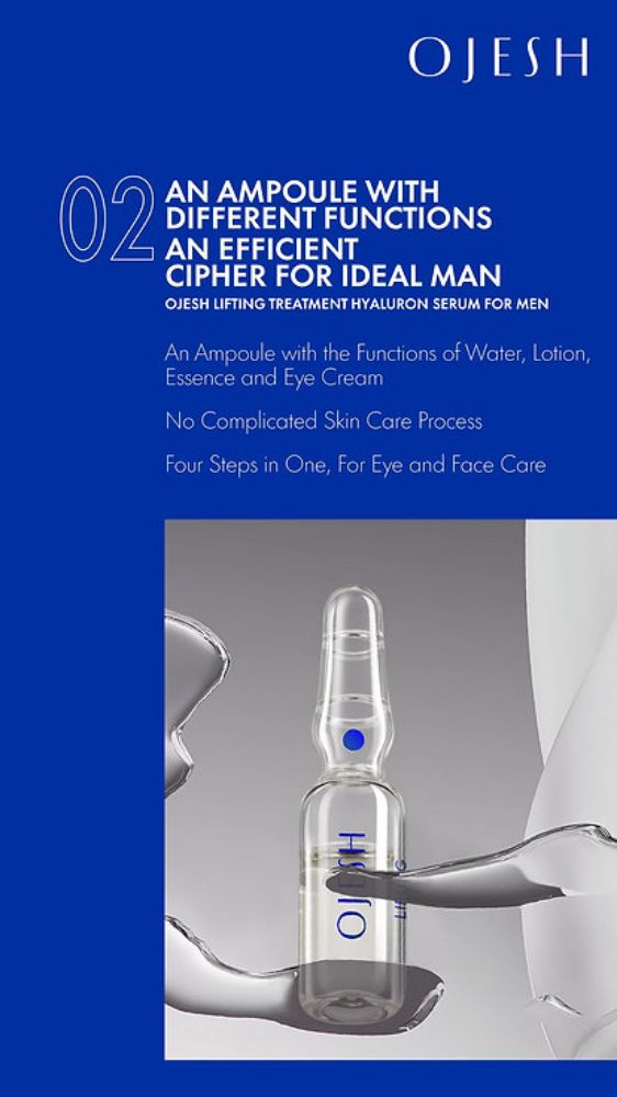 图片 OJESH LIFTING TREATMENT HYALURON SERUM FOR MEN- 7 Ampoules